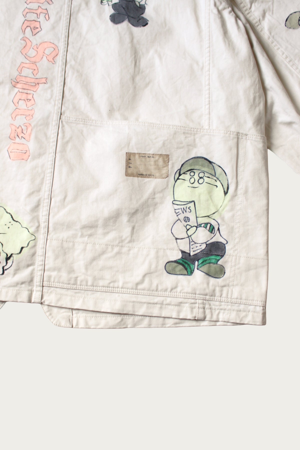 Kapital - Rough-Face Twill CACTUS BEER JKT (Memorial Paint Model) - Natural - Canoe Club