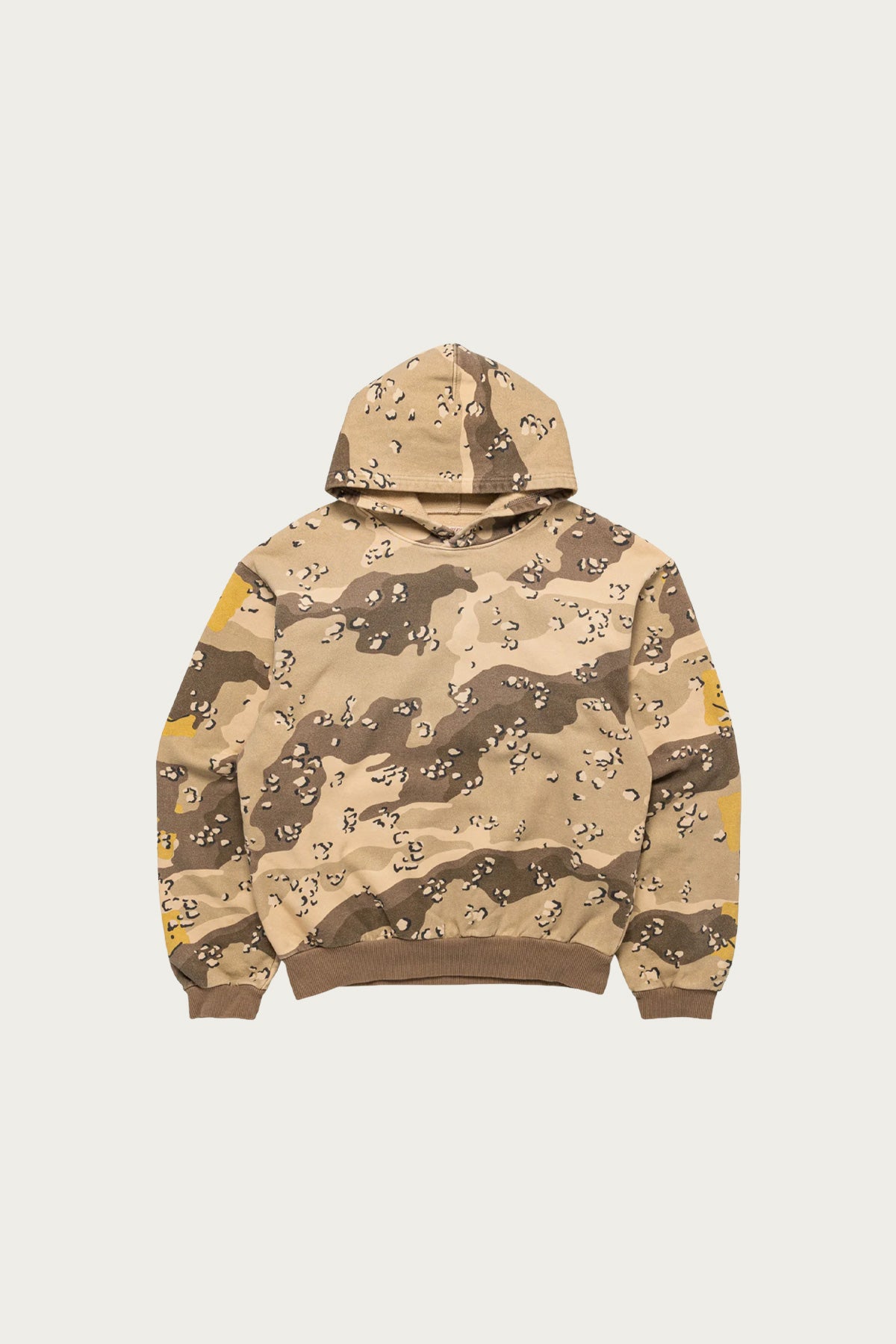 Kapital - SWT Knit PECKISH CHOCO-CHIP Camo Hoodie - Beige - Canoe Club