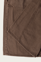 Khoki - 3D Cutting Denim Pants - Brown - Canoe Club