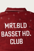 Khoki - Cross-Stitch Coach Jacket - Red - Canoe Club
