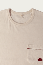 Khoki - Hand-Embroidered Longsleeve T-Shirt - Oatmeal - Canoe Club