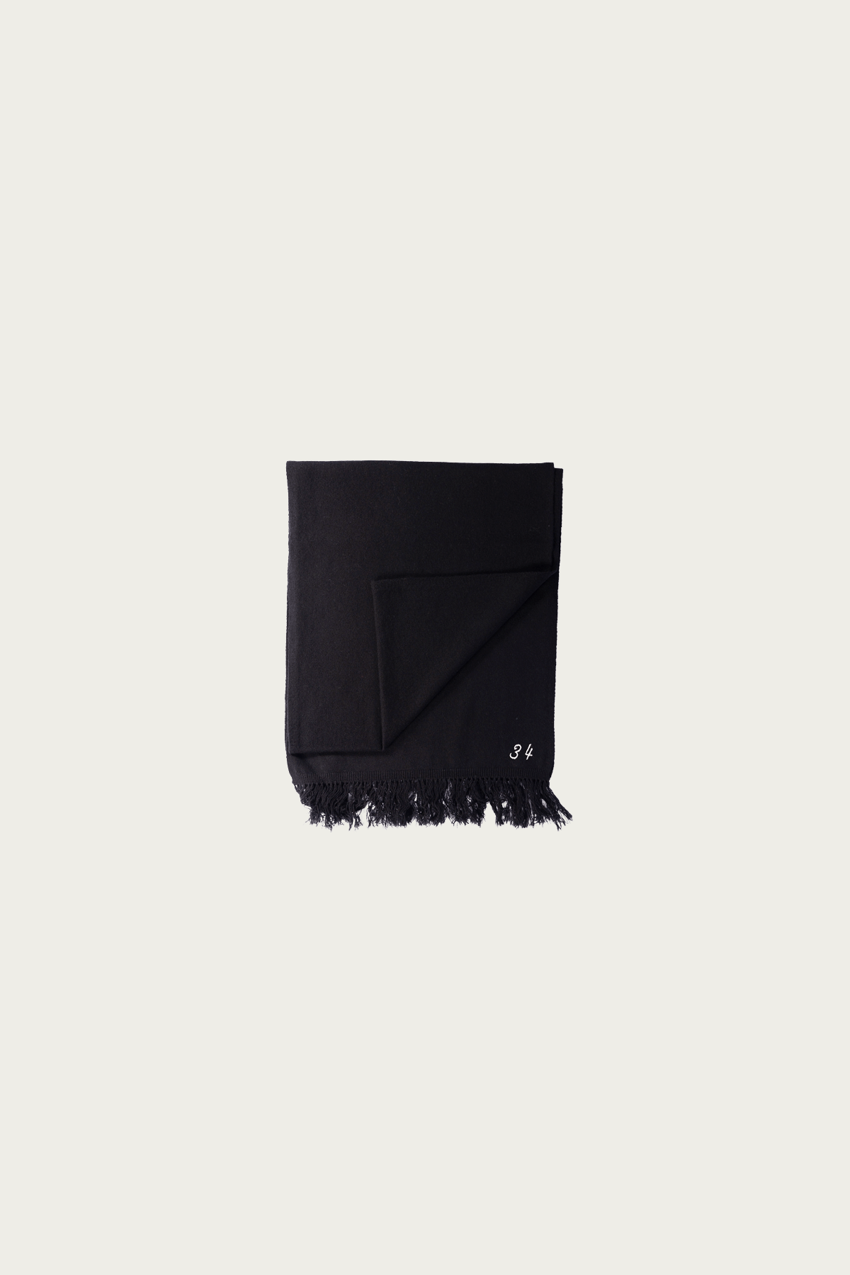 Khoki - Hand-Embroidered Stole - Black - Canoe Club