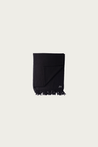 Khoki - Hand-Embroidered Stole - Black - Canoe Club