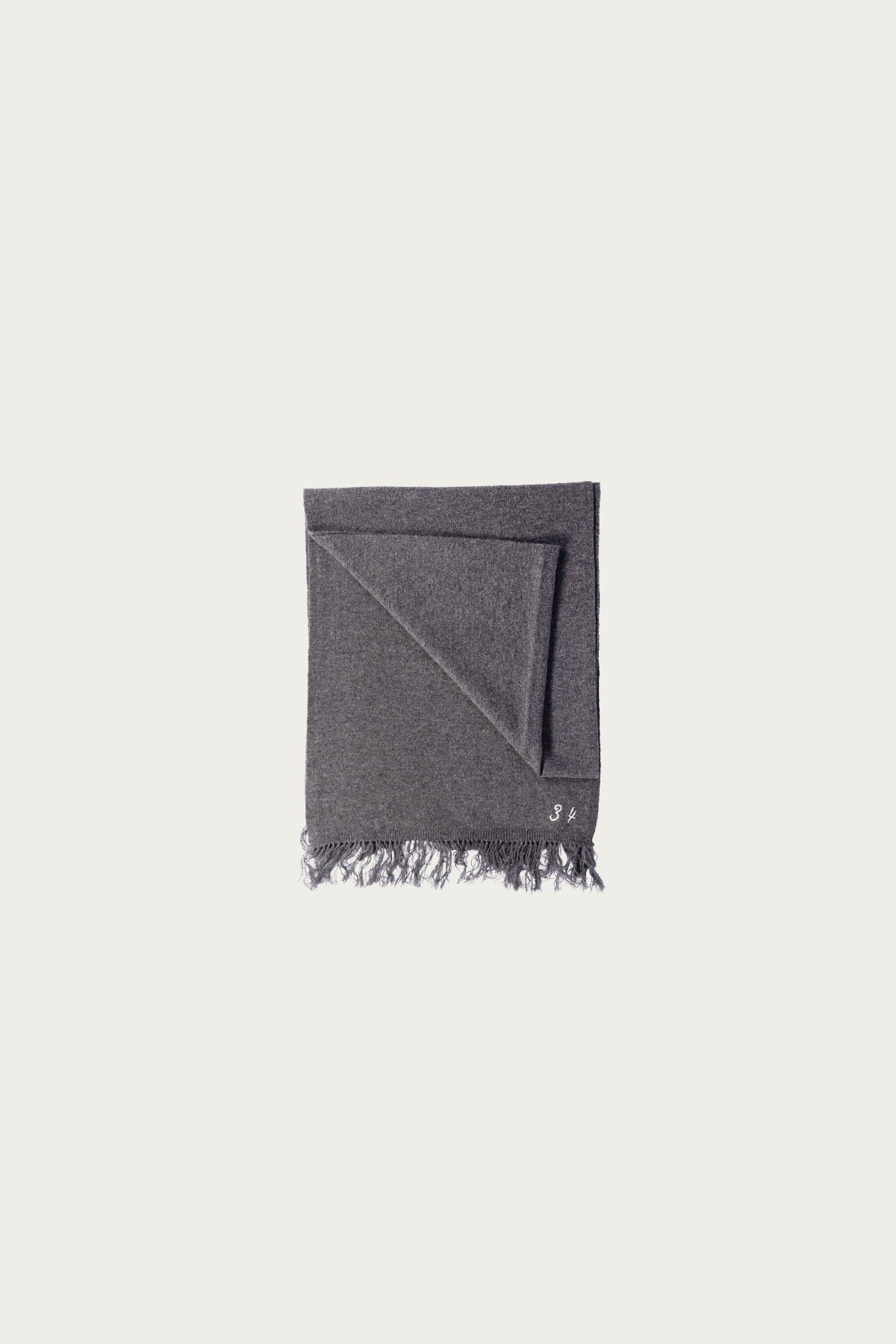 Khoki - Hand-Embroidered Stole - Grey - Canoe Club