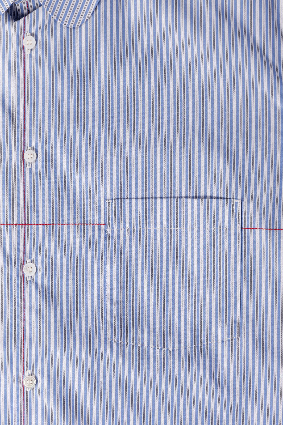Khoki - Round Collar Shirt - Blue - Canoe Club