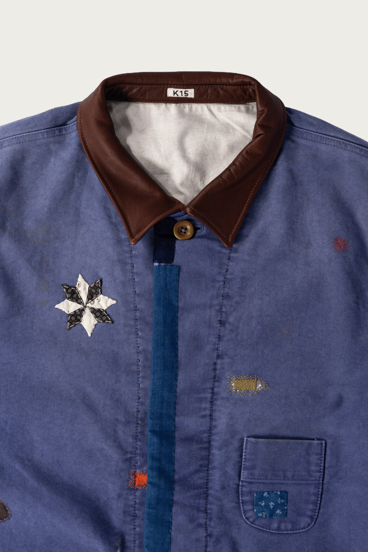 Khoki - Vintage-Finished Work Jacket - Blue - Canoe Club