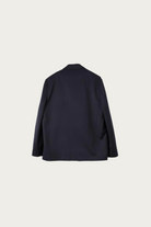 Margaret Howell - Patch Pocket Blazer - Navy Worsted Wool Cotton - Canoe Club