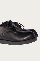 MM6 Maison Margiela - Leather Lace Up Shoe - Black - Canoe Club