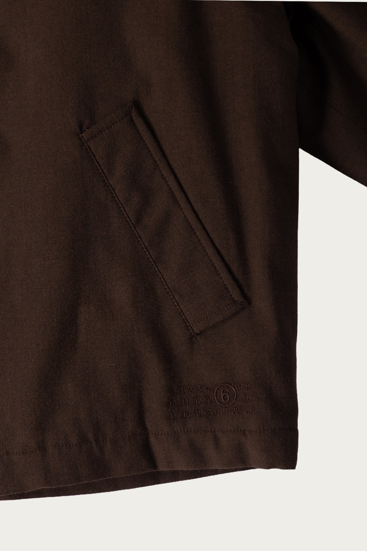 MM6 Maison Margiela - Two-Way Zip Blouson - Chocolate Brown - Canoe Club