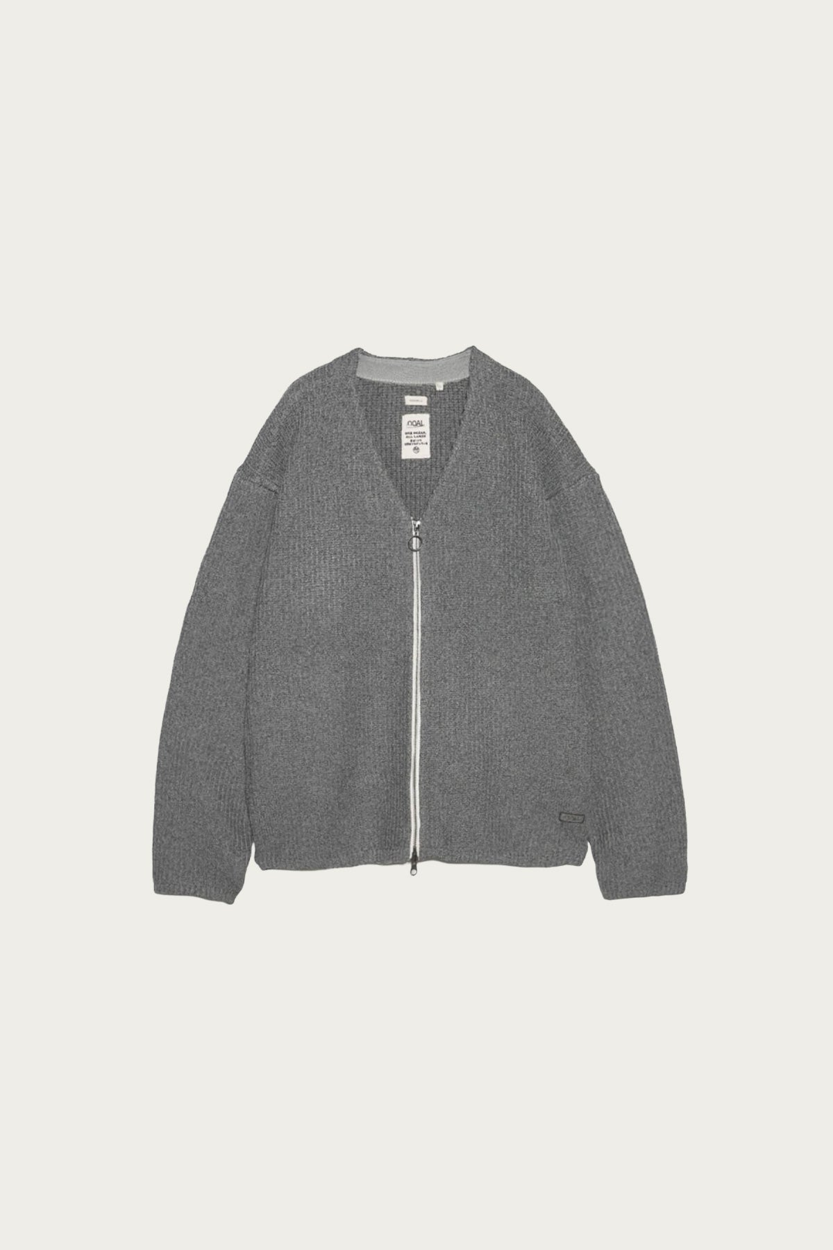 nanamica - 5G Zip Cardigan - Heather Grey - Canoe Club