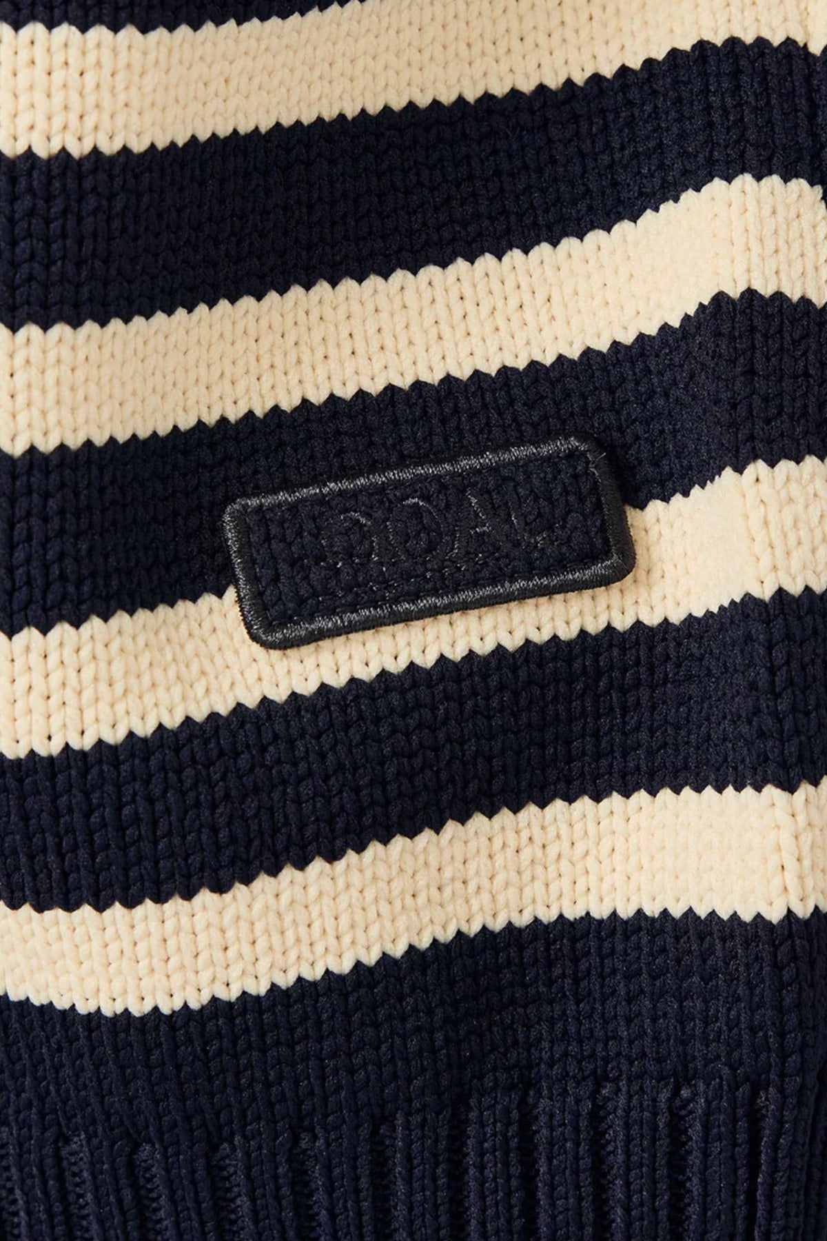 nanamica - Mock Neck Stripe Sweater - Navy - Canoe Club
