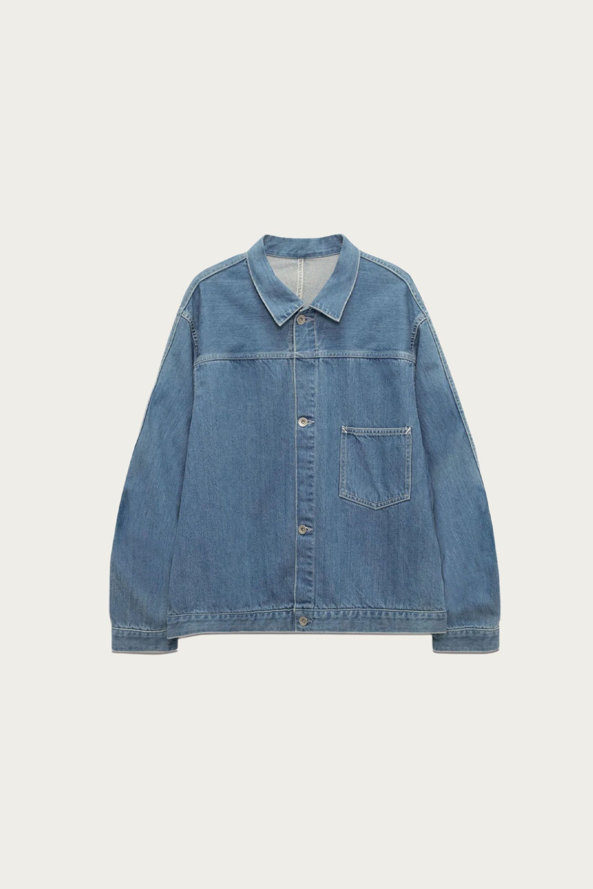 nanamica - Short Denim Jacket - Light Indigo - Canoe Club