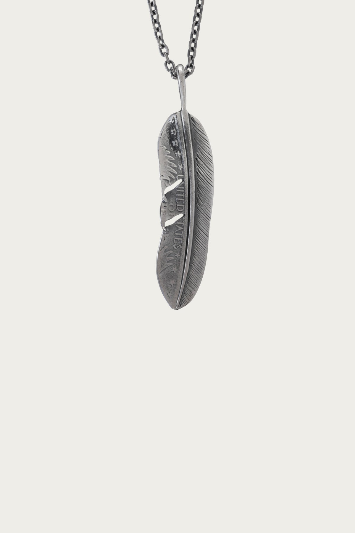 North Works - 25¢ Half Feather Pendant - Canoe Club