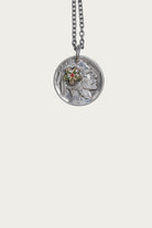 North Works - Buffalo Nickel Flower Pendant - Green - Canoe Club