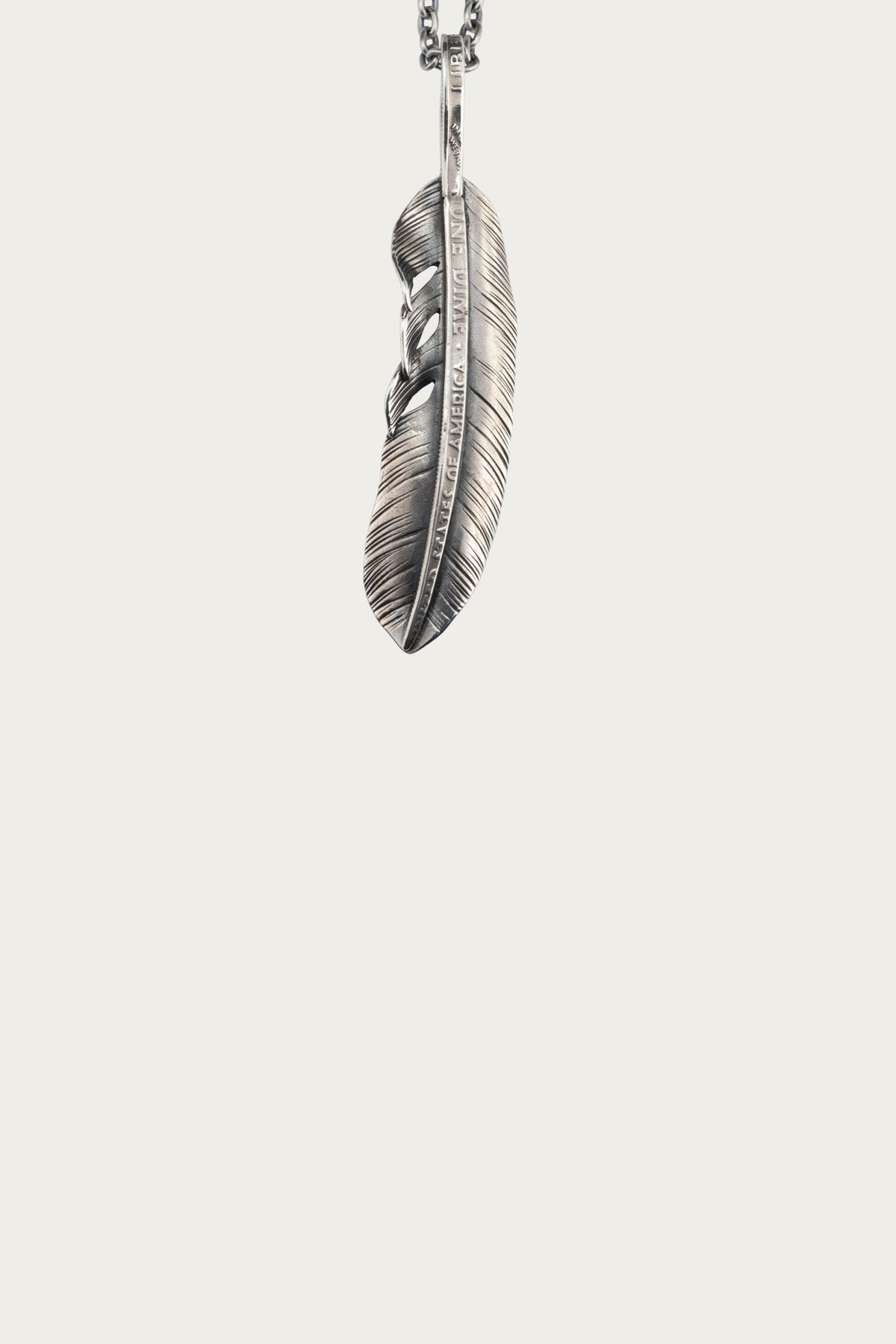 North Works - Large Liberty Feather Pendant - Canoe Club