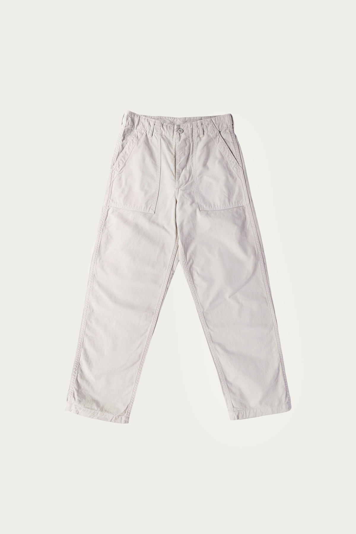 orSlow - Brushed Serge Fatigue Pants (Regular Fit) - Ivory - Canoe Club