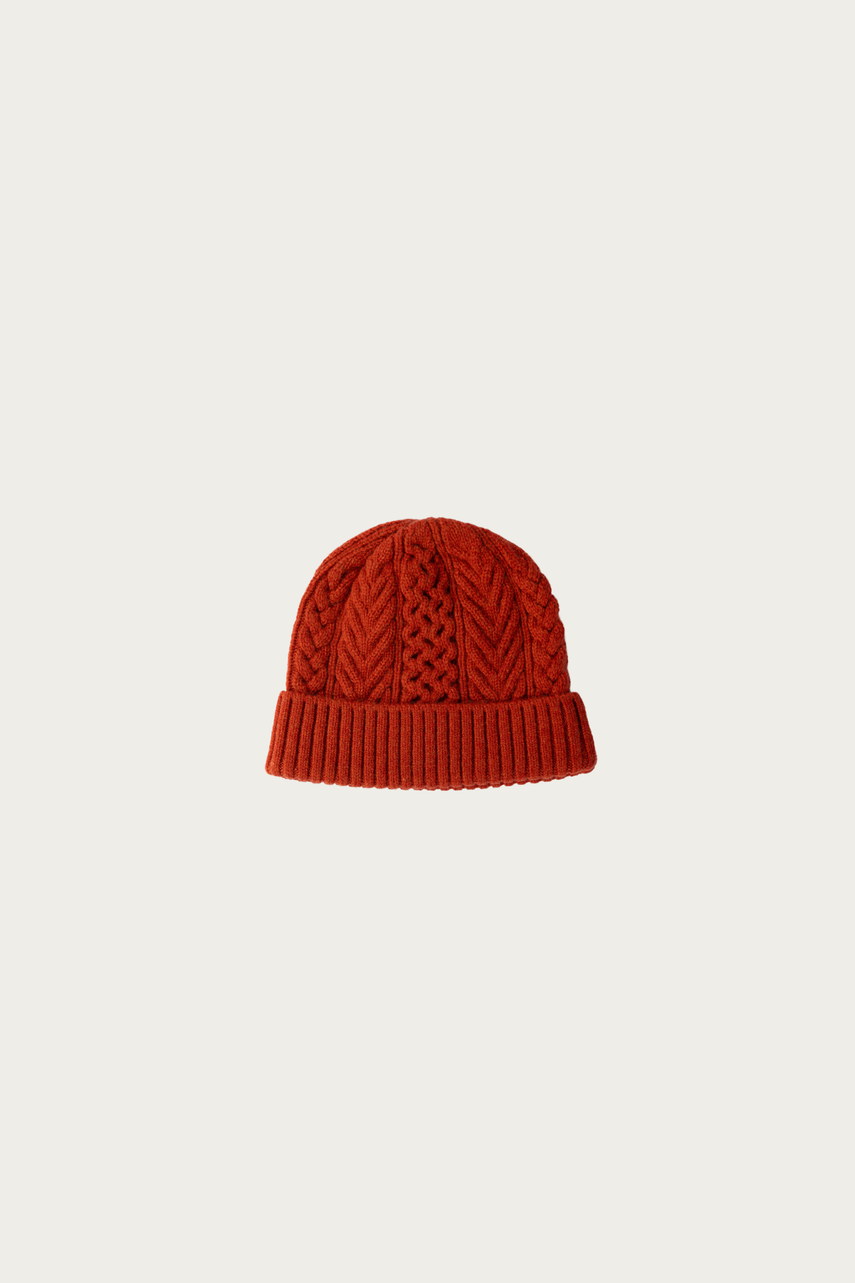 orSlow - Classic Aran Beanie Crafted In Japan - Orange - Canoe Club