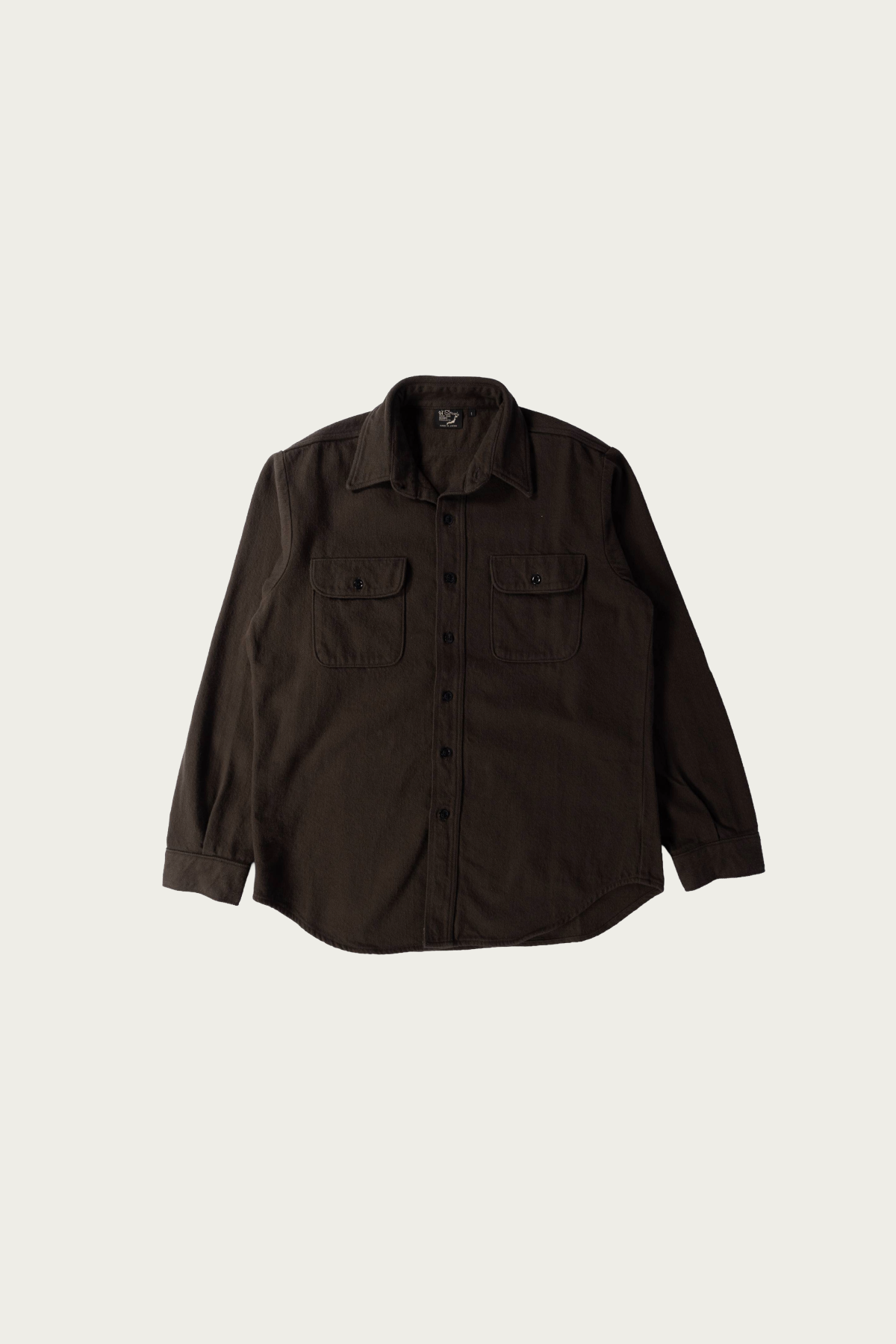 orSlow - Organic Cotton Relaxed Fit Flannel Shirt - Coffee Brown - Canoe Club
