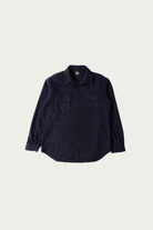 orSlow - Organic Cotton Relaxed Fit Flannel Shirt - Navy - Canoe Club