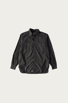 orSlow - Relax Fit Stripe Chambray Work Shirt - Black - Canoe Club