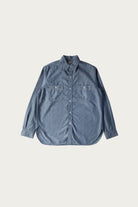 orSlow - Relax Fit Stripe Chambray Work Shirt - Hickory - Canoe Club