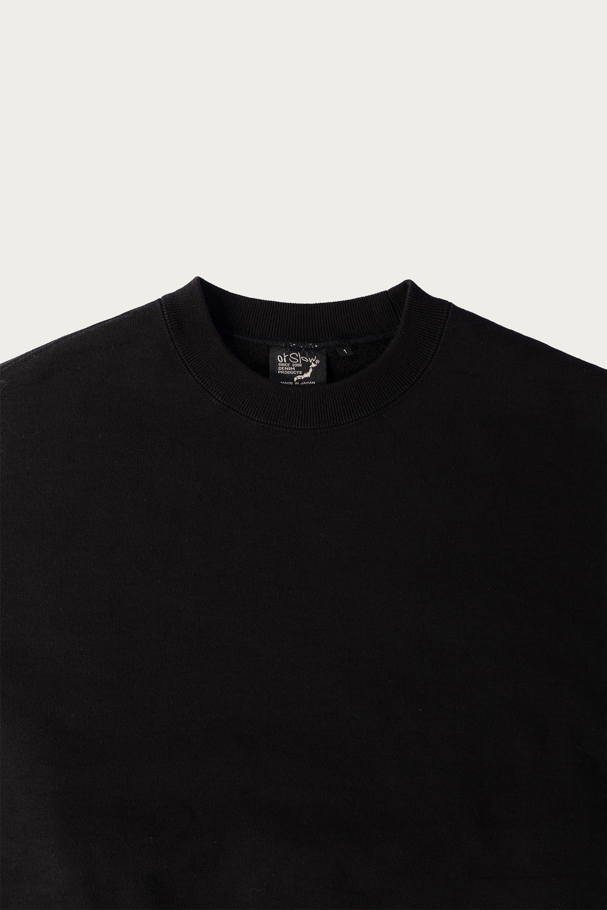 orSlow - Relaxed Fit Dense-Knit Sweatshirt - Black - Canoe Club