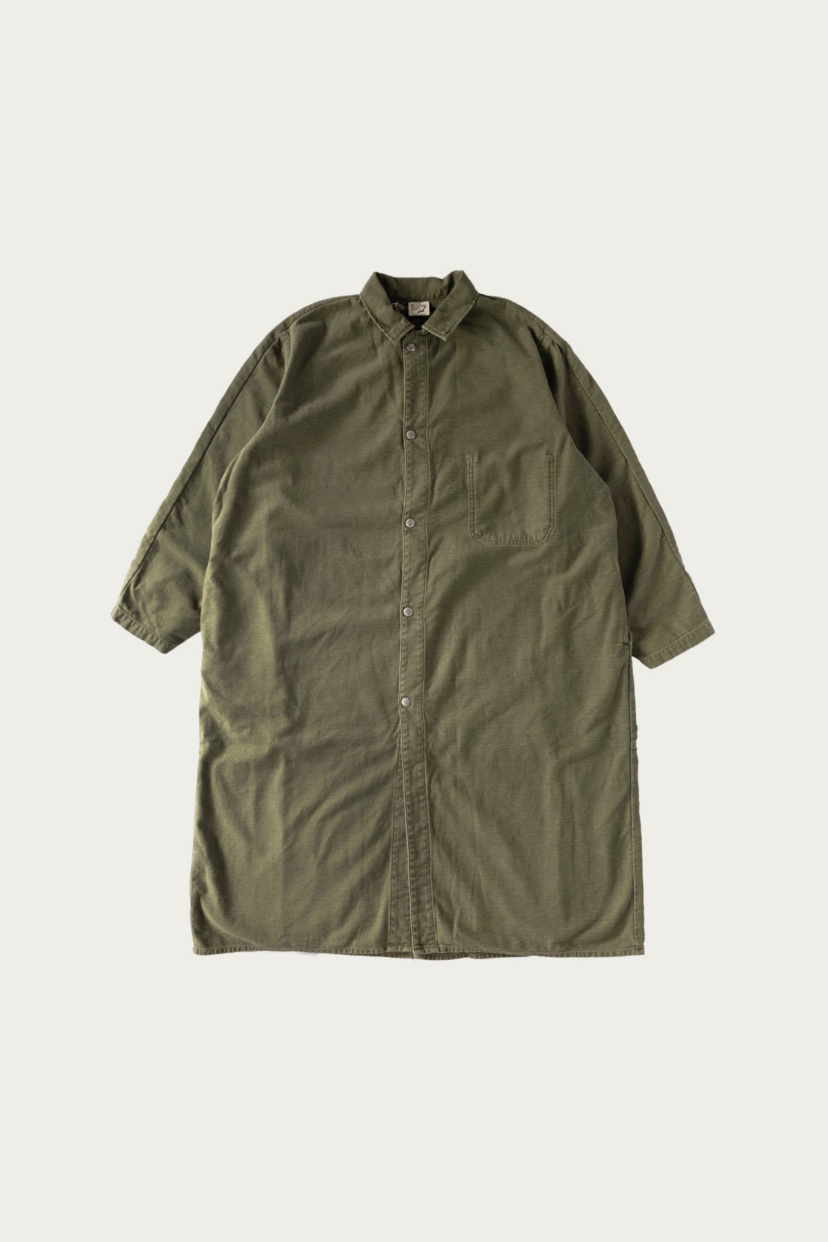 orSlow - Reverse Sateen Simple Work Coat Vintage Washed - Dark Olive - Canoe Club