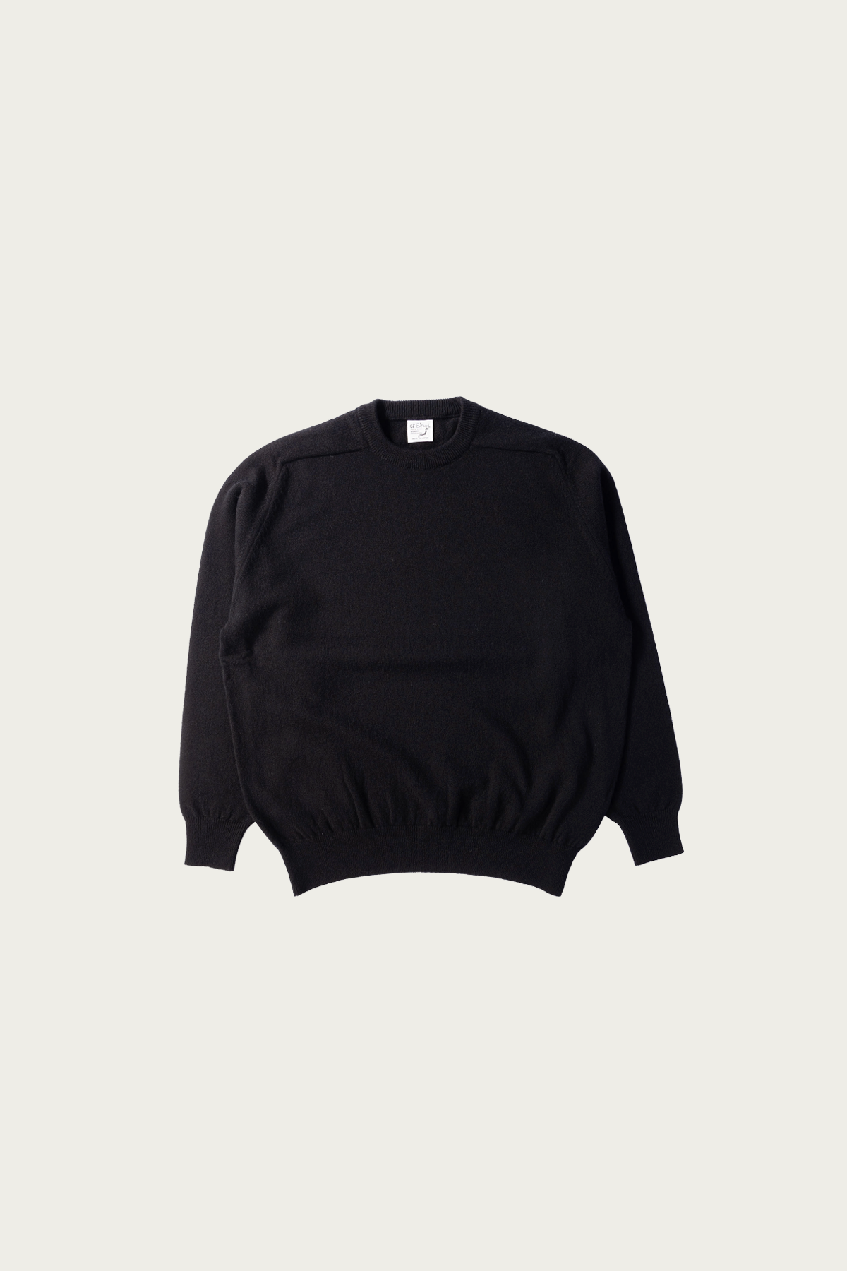 orSlow - Simple Crew Neck Sweater Crafted In Japan - Black - Canoe Club
