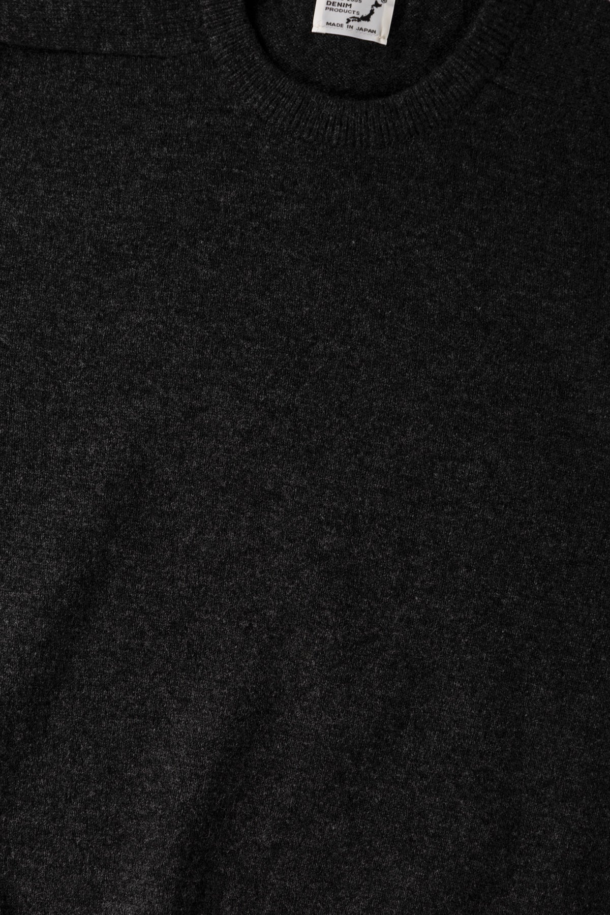 orSlow - Simple Crew Neck Sweater Crafted in Japan - Charcoal Grey - Canoe Club