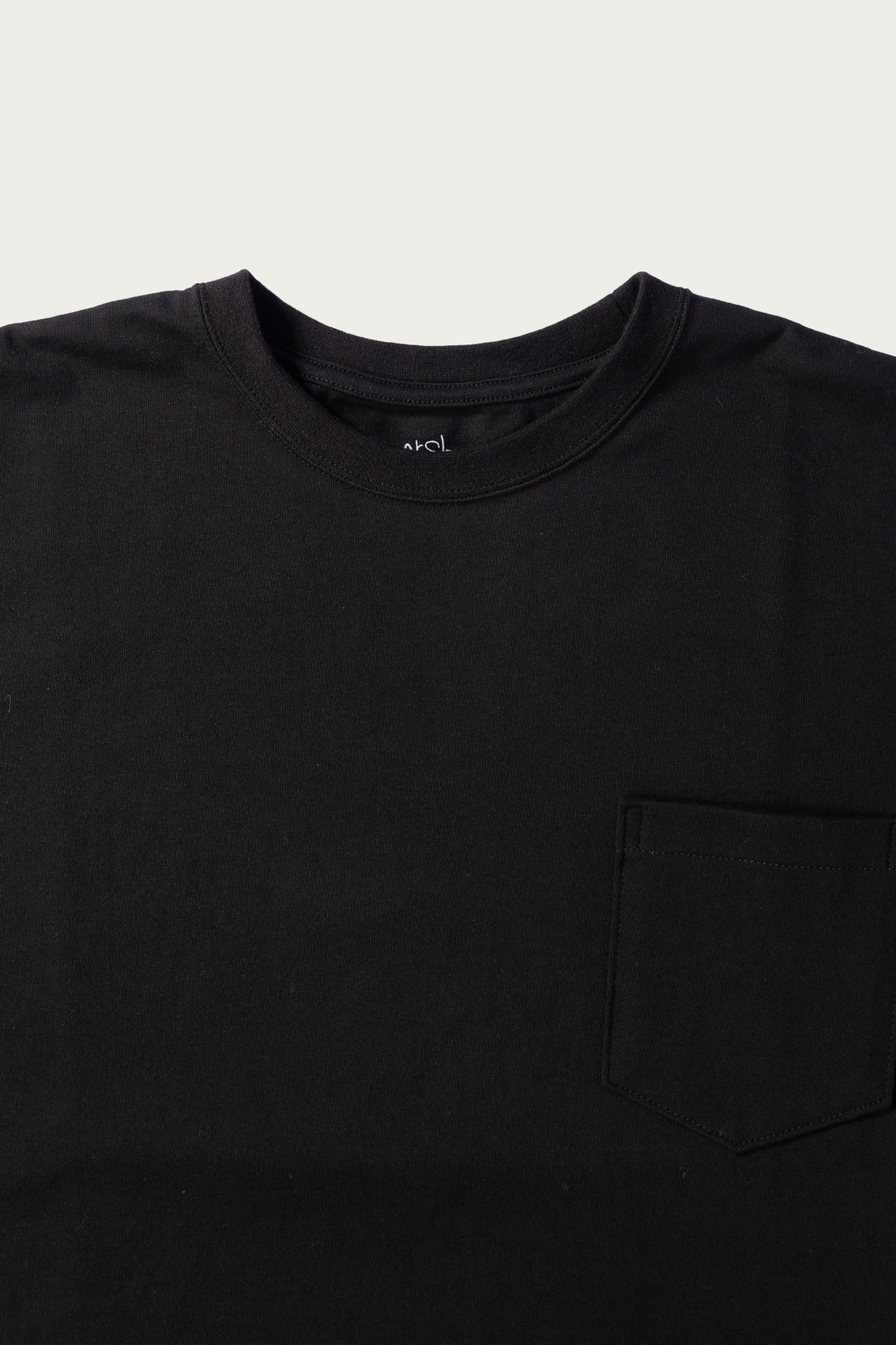 orSlow - Sturdy Cotton T-Shirt With Pocket - Black - Canoe Club