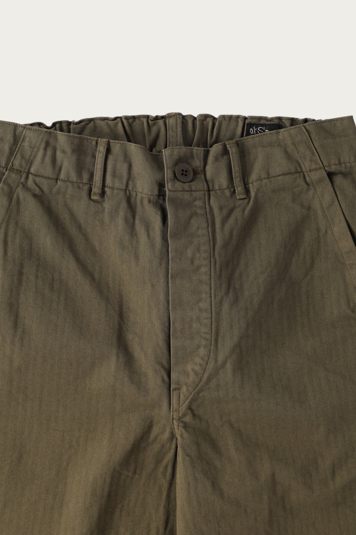 orSlow - Wide Fit French Work Pants - Army Green - Canoe Club