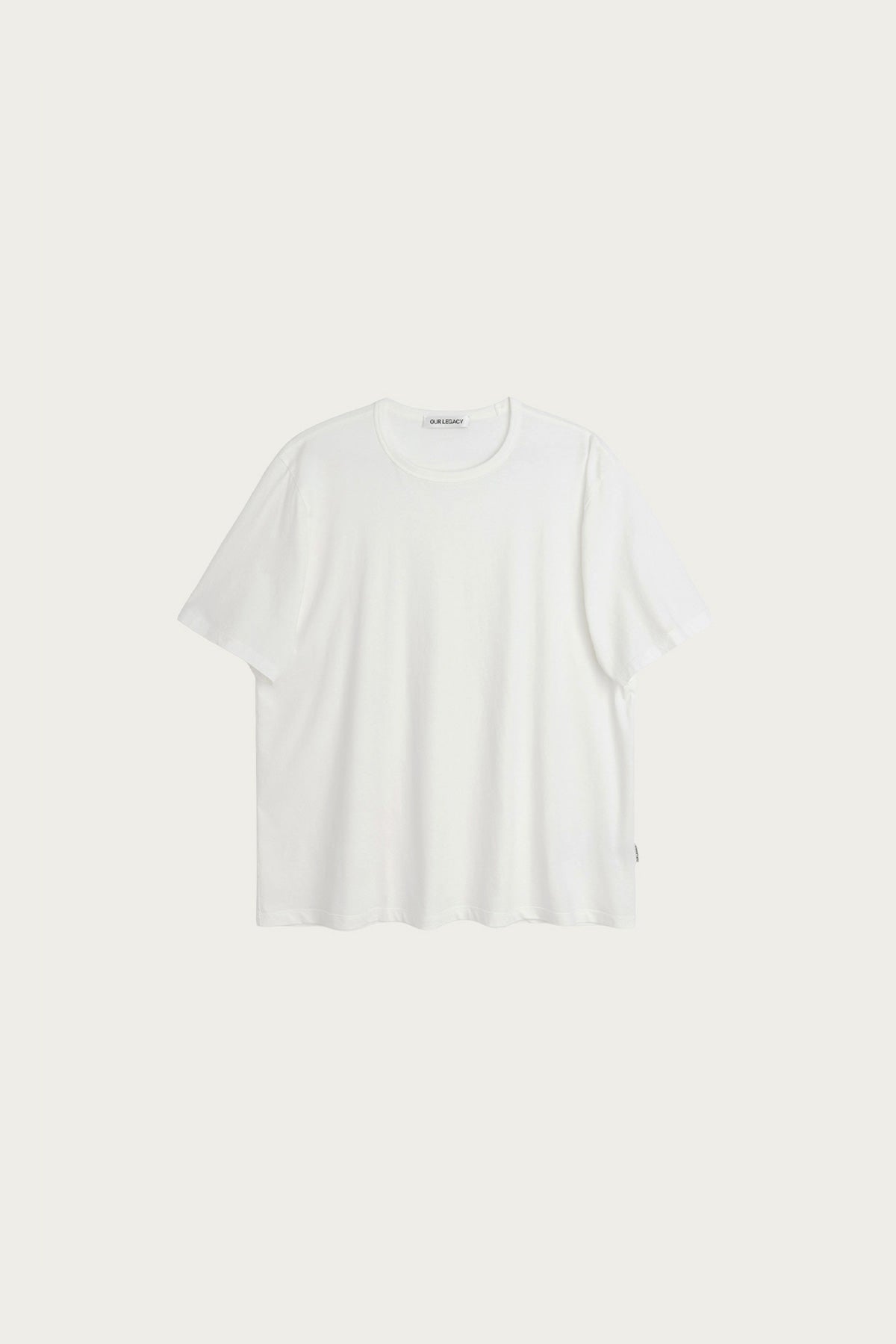 Our Legacy - New Box T-Shirt - White Clean Jersey - Canoe Club