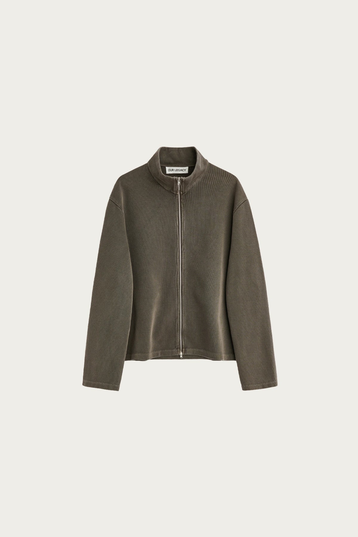 Our Legacy - Shrunken Fullzip - Worn Graphite Athletic Rib - Canoe Club