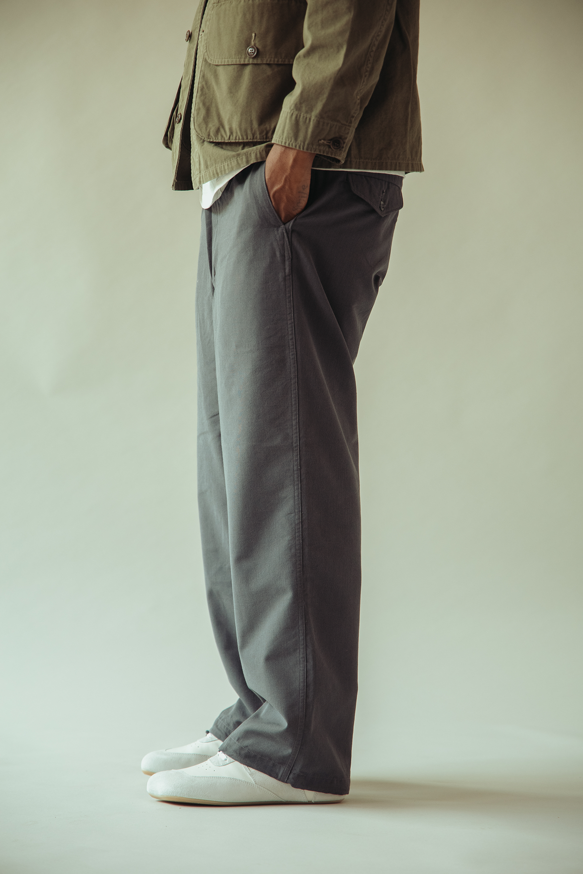 Phigvel - C/W/P String Trousers - Purple Grey - Canoe Club