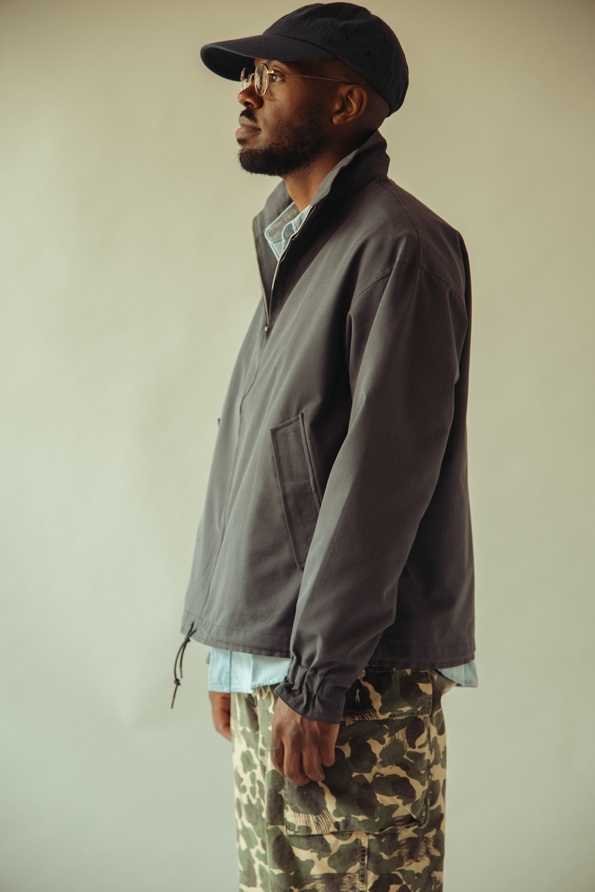 Phigvel - C/W/P Yacht Blouson - Purple Grey - Canoe Club