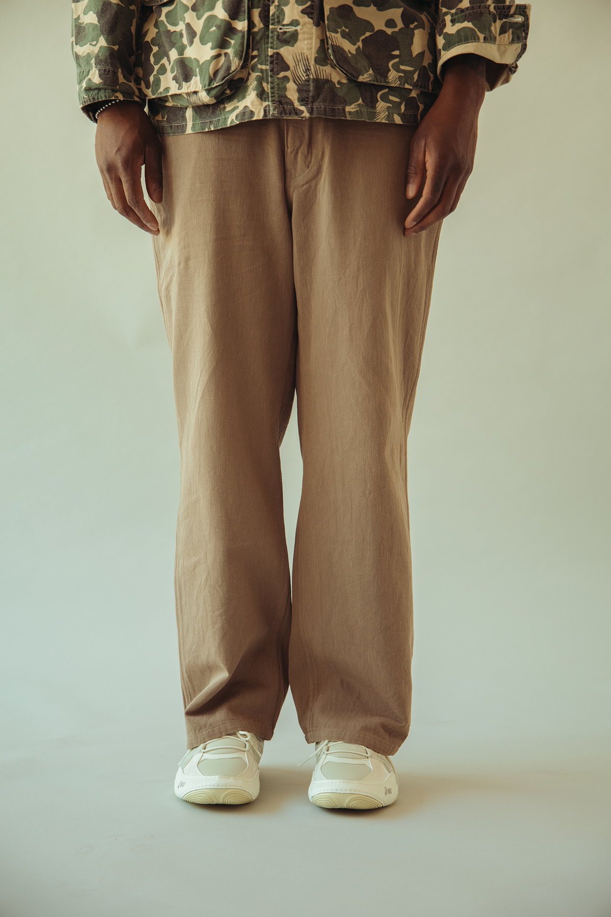 Phigvel - Drill Cloth Utility Trousers - Stone Khaki - Canoe Club