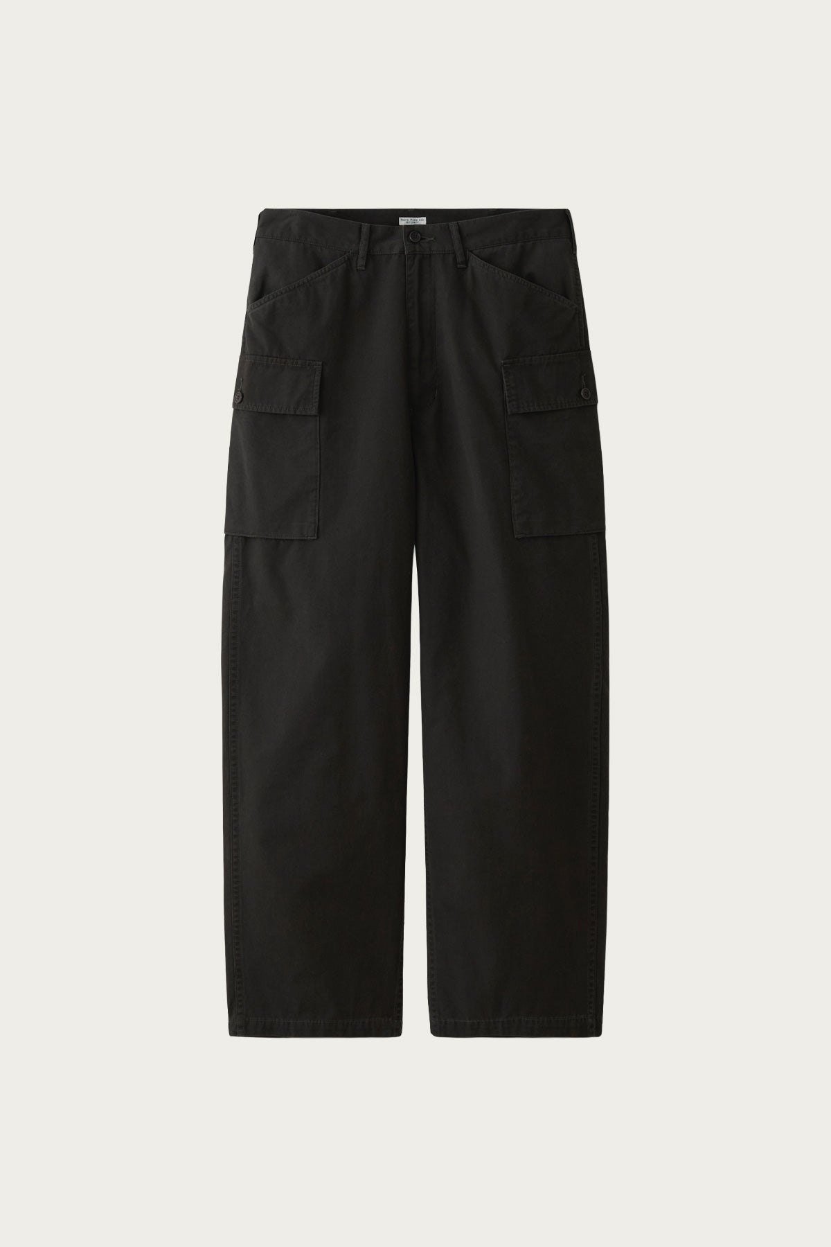 Phigvel - Poplin Cloth Cargo Trousers - Faded Charcoal - Canoe Club