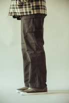 Phigvel - Poplin Cloth Cargo Trousers - Faded Charcoal - Canoe Club