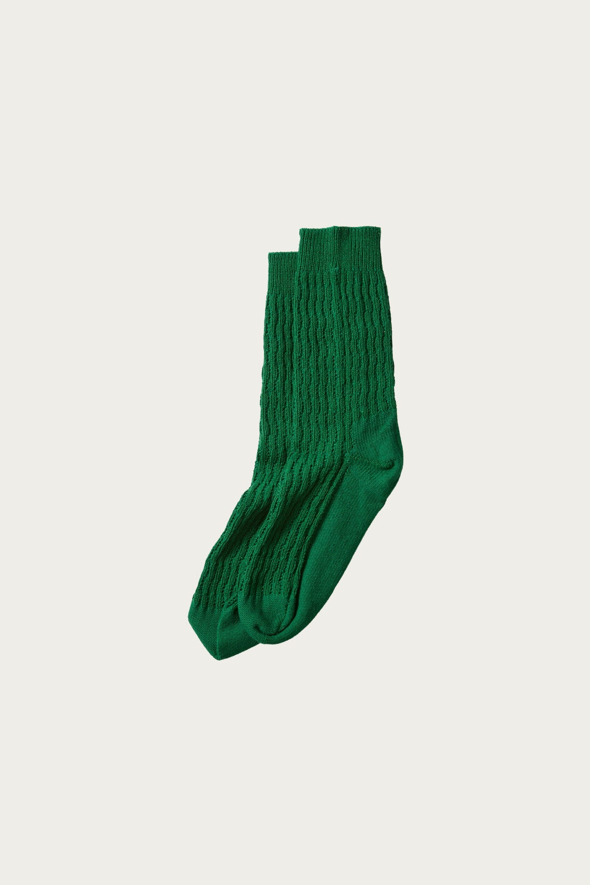 Rototo - Folk Crochet Socks - Green - Canoe Club