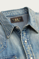 RRL - 2x Denim Western Shirt - Addington Wash - Canoe Club