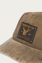 RRL - Cotton Canvas w/ Corduroy Bill Sportsman Cap - Brown - Canoe Club