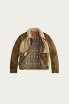 RRL - Denim Grizzly Jacket - Distressed Brown - Canoe Club