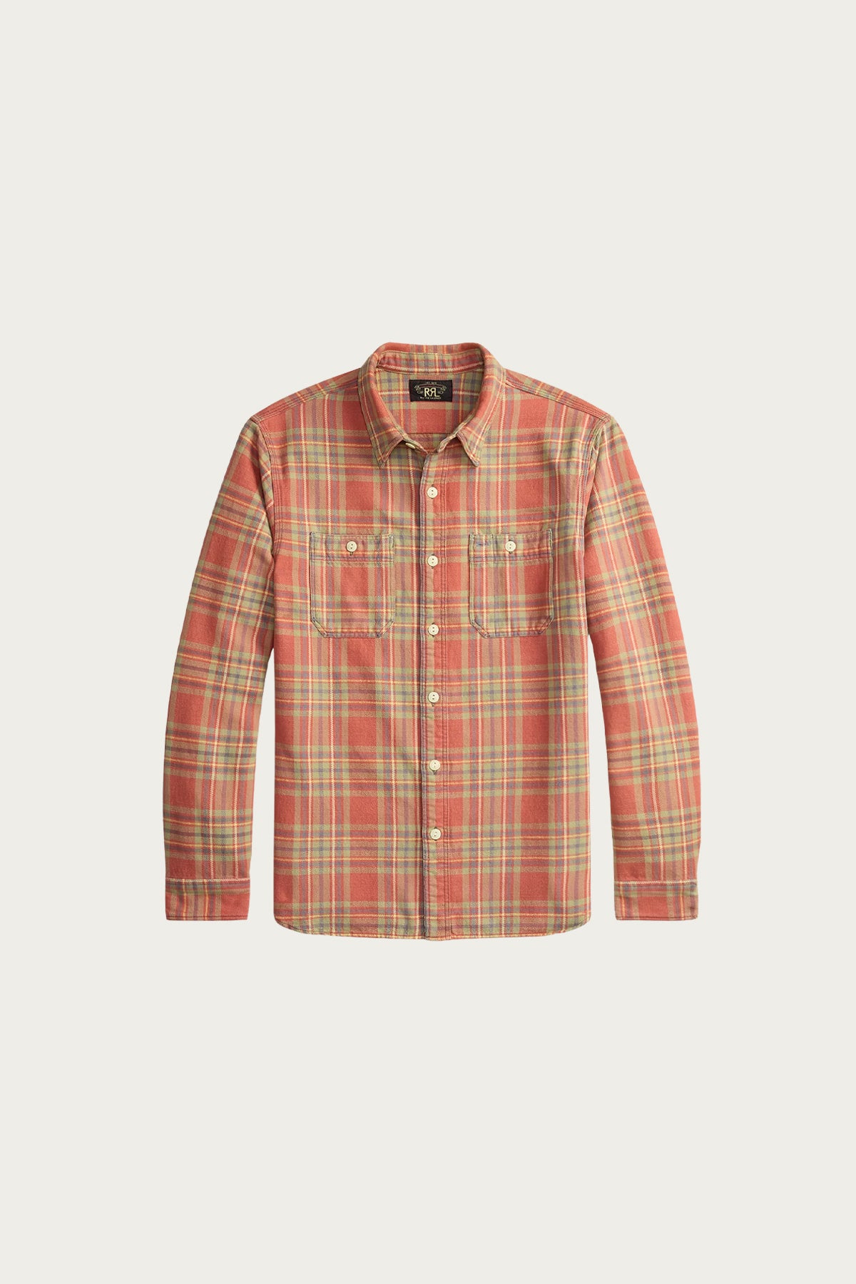 RRL - Plaid Twill Workshirt - Red/Blue/Green - Canoe Club