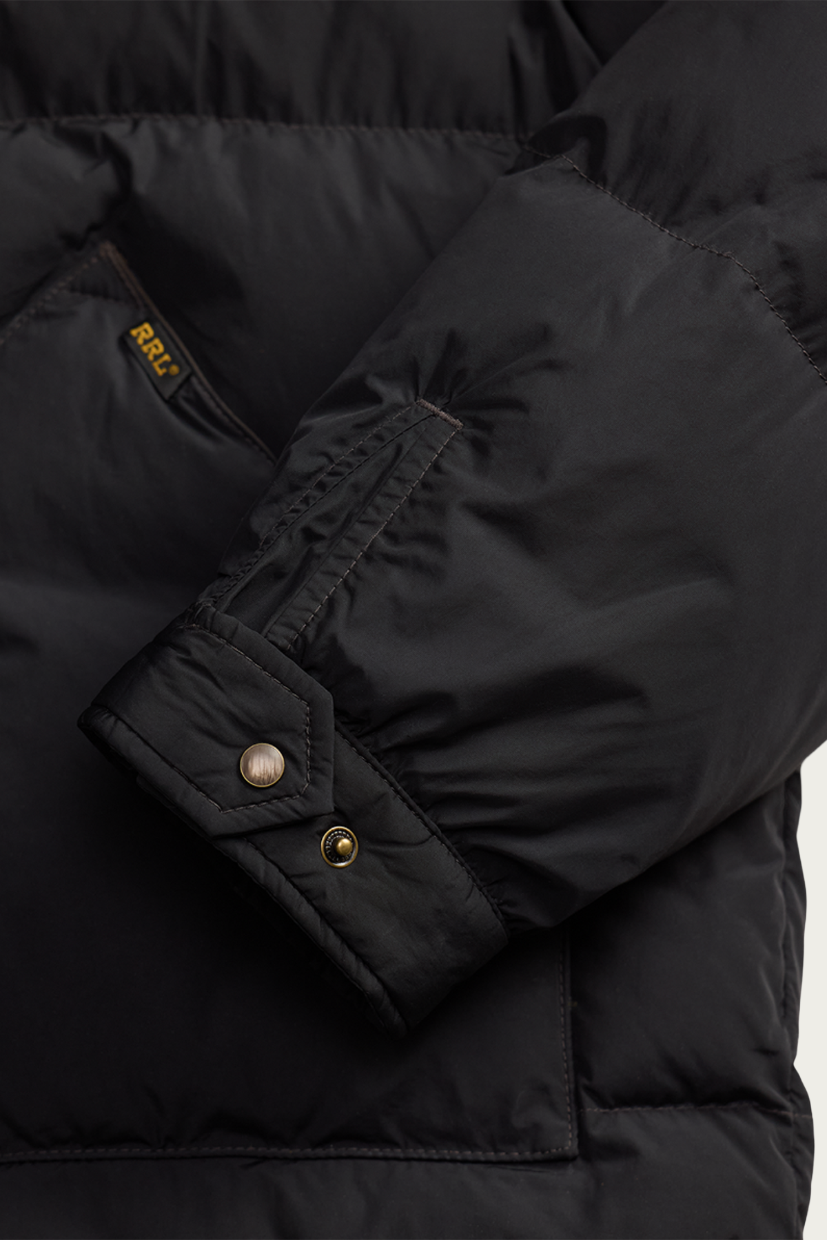 RRL - Quilted Shearling-Collar Jacket - Onyx - Canoe Club