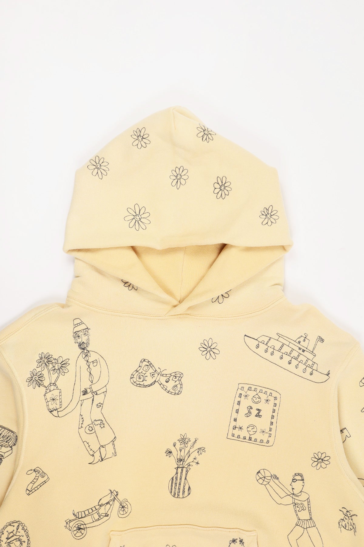 Samuel Zelig - Commune Hoodie - Vintage Yellow - Canoe Club
