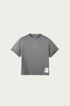 Satisfy Running - Auralite Pleated T-Shirt - Granite Grey - Canoe Club