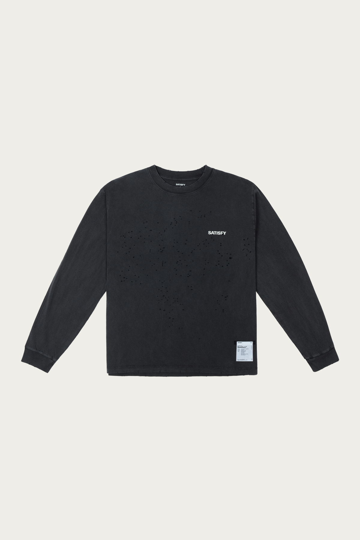 Satisfy Running - MothTech Long Tee - Aged Black - Canoe Club
