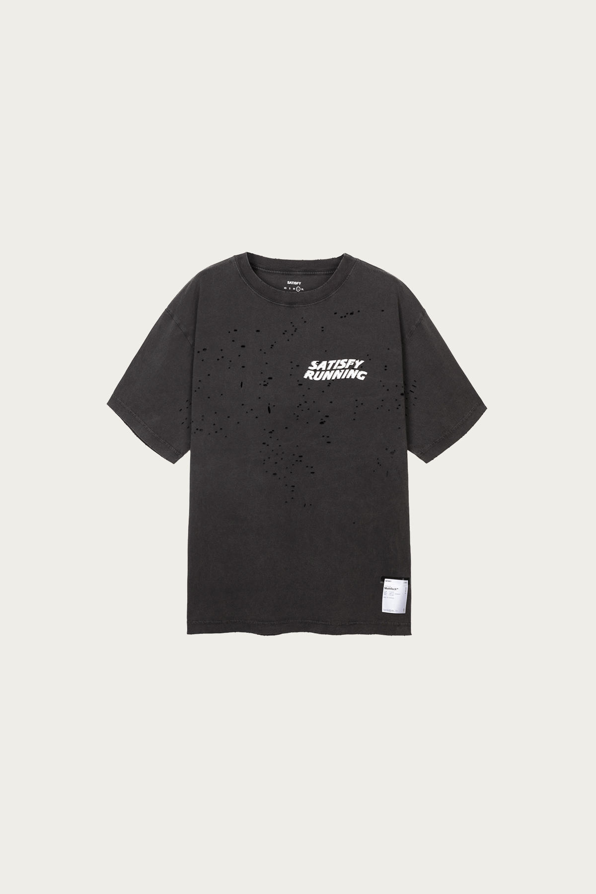 Satisfy Running - MothTech T-Shirt - Aged Black - Canoe Club