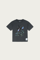 Satisfy Running - MothTech T-Shirt - Aged Black Airbrushed Eagle - Canoe Club