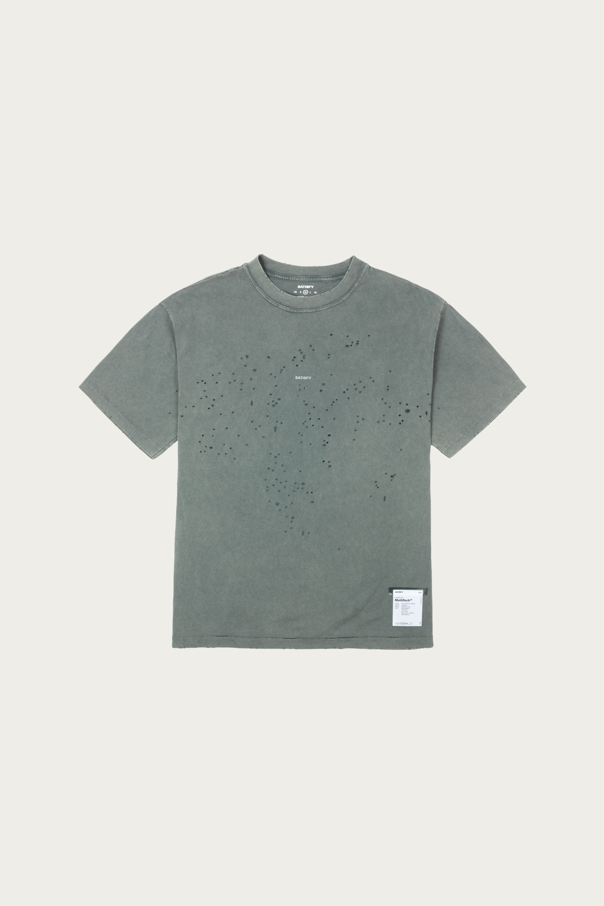 Satisfy Running - MothTech T-Shirt - Faded Black - Canoe Club